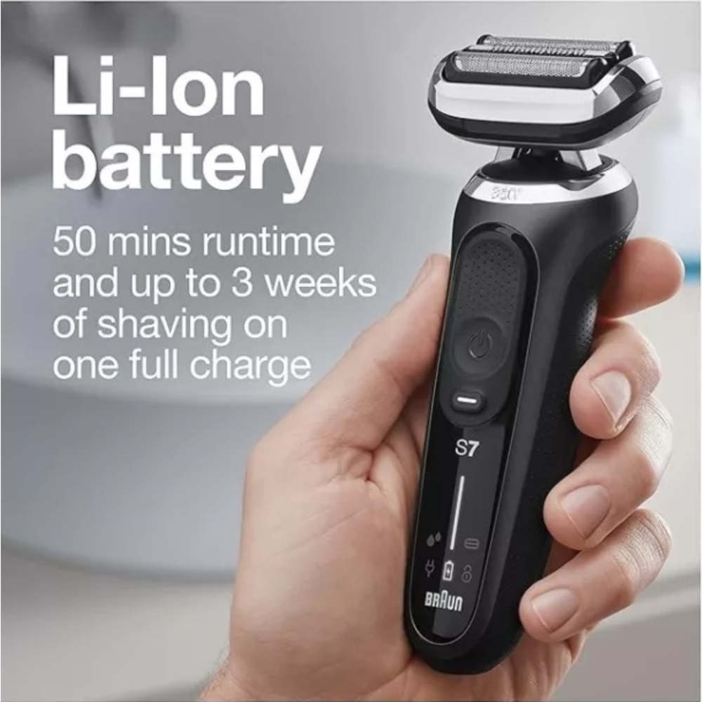 Braun 7075cc - Waterproof Foil Shaver/Wet & Dry Shave/Beard Trimmer/Travel Case - Picture 14 of 15